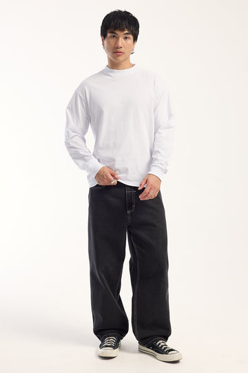 Thrills Outcast Biggest Slacker Jean Aged Black