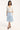 Perfect Stranger Matilda Satin Lace Midi Skirt Blue/White