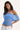Perfect Stranger Orla Sheer Top Cornflower Blue