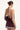 Perfect Stranger Valetta Stripe Mini Skirt Burgundy Print