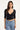 Luck & Trouble Maria Lace 3/4 Sleeve Top Black