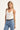 L&t Tara V Neck Racer Tank White
