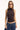 L&t Carolyn Mock Neck Tank Brown