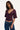 Luck & Trouble Suri V Neck T-shirt Plum