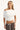 Luck & Trouble Marnie Off Shoulder Crop T-shirt White