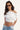 Luck & Trouble Marnie Off Shoulder Crop T-shirt White