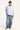 Common Need Pivot Raglan Heavyweight Cropped Long Sleeve Tee White/Navy