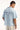 Common Need Terrence Boxy Cropped Resort Shirt Light Blue/White Check