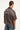 Neovision Corrode Oversize Check Cropped Shirt Brown