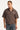 Neovision Corrode Oversize Check Cropped Shirt Brown