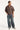 Neovision Corrode Oversize Check Cropped Shirt Brown