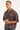 Neovision Corrode Oversize Check Cropped Shirt Brown