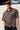 Neovision Corrode Oversize Check Cropped Shirt Brown