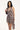 Luck & Trouble Rocco Halter Wrap Check Mini Dress Brown Check
