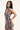 Luck & Trouble Rocco Halter Wrap Check Mini Dress Brown Check