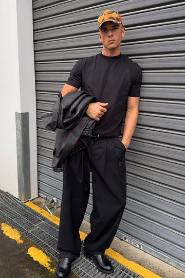 Common Need Beaumont Baggy Tailored Trouser Black