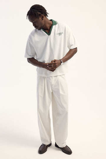 Common Need Beaumont Baggy Tailored Trouser Off White
