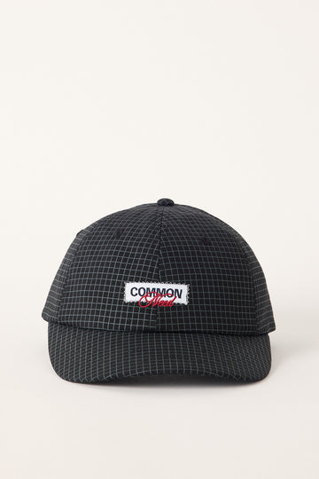 Common Need Monarch Nylon Mid Profile Cap Black Check