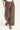 Luck & Trouble Cadence Mid Rise Wide Leg Pant Brown Pin Stripe