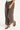 Luck & Trouble Cadence Mid Rise Wide Leg Pant Brown Pin Stripe