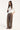 Luck & Trouble Cadence Mid Rise Wide Leg Pant Brown Pin Stripe