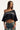 Neovision Outline Crop Off Shoulder Tee Black