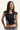 Neovision Sakura Ryu Lace up Baby Tee Black
