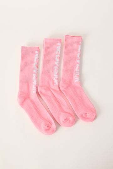 Neovision Nova Sock 3 Pack Pink