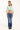 Luck & Trouble Camille V Neck 3/4 Sleeve Top Aqua