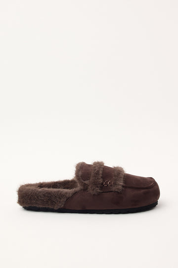 Therapy Yuki Fluffy Loafer Brown