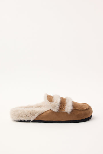Therapy Yuki Fluffy Loafer Tan