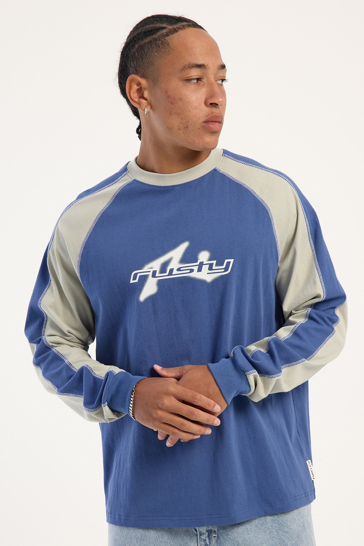 Rusty Panel Tee Rusty Fade-R Long Sleeve Tee Atlantic Blue Atlantic Blue – Universal Store