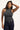 Luck & Trouble Remy Halter Cinched Waist Knit Top Charcoal Marle