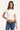 L&t Ollie V Neck Relaxed Tee White