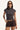 Luck & Trouble Myles Pinstripe Mid Rise Shorts Brown