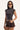 Luck & Trouble Myles Pinstripe Mid Rise Shorts Brown