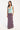 Luck & Trouble Aliyah Stripe Maxi Skirt Plum and Blue