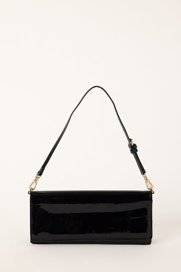 Billini Ruby Shoulder Bag Black Patent