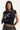 Neovision Smoked Lace Front Baby Tee Black