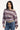 Luck & Trouble Kiki Slouched Off shoulder Knit Grey Marle Stripe