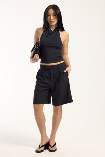 Perfect Stranger Jordi Tailored Longline Short Black
