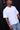 Common Need Raymond Waffle Henley Signature Tee White