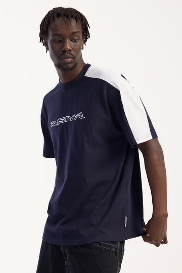 Rusty Bullet Train Tee Navy Blue