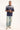 Common Need Crowned V-Neck Jersey Navy/Grey