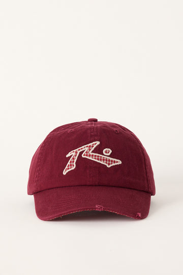 Rusty Check Please Skate Cap Cranberry