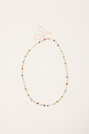 Token Fortune Beaded Belly Chain Gold/Multi