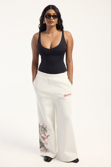 Neovision Savage Straight Leg Trackpant Off White
