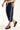 Rusty Maneater Low Rise Capri Track Pant Navy Blue