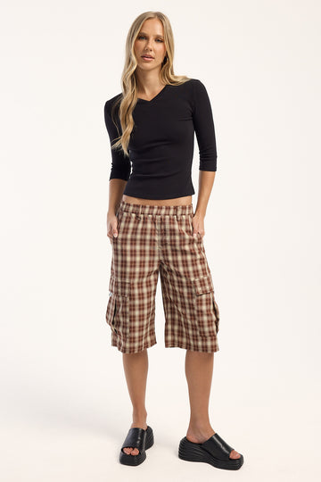 Rusty MS Screw Elastic Cargo Short Java