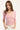 Perfect Stranger Mara V-Neck 3/4 Sleeve T-shirt Pink